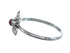 Native American Opal Sterling Silver Flower Ring Size 6-1/2 AX125671